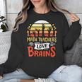 Math Teachers Love Brains Halloween Costume Zombie For Men Women Unisex Sweatshirt, funny design
