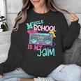 Middle School Is My Jam Cute Teacher Shirt 80's 90's Styl Unisex Sweatshirt, funny design