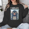 Mole Chemistry Chemist Student Science Teacher Unisex Sweatshirt, Science Teacher Gifts, funny design