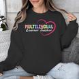 Multilingual Learner Teacher Heart Unisex Sweatshirt, funny design Multilingual Learner Teacher Heart Unisex Sweatshirt, funny design