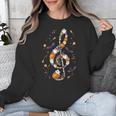 Music Note Symbol Halloween For Music Teacher Musicians Unisex Sweatshirt, funny design