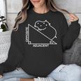 Nerdy Hippotenuse Hypotenuse Hippopotamus Math Teacher Unisex Sweatshirt, funny design