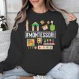 Novelty Montessori Studying Learning Schooling Teacher Love For Men Women Unisex Sweatshirt, funny design