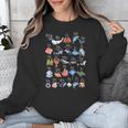 Ocean Animals Alphabet Cute Sea Life ABC Marine Kids Teacher Unisex Sweatshirt, funny design