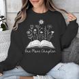 One-More Chapter Wildflower Reading Teacher Library Bookish Unisex Sweatshirt, funny design One-More Chapter Wildflower Reading Teacher Library Bookish Unisex Sweatshirt, funny design