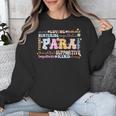 Paraprofessional Back To School Paraeducator Para Teacher Unisex Sweatshirt, funny design Paraprofessional Back To School Paraeducator Para Teacher Unisex Sweatshirt, funny design