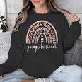 Paraprofessional Rainbow Para Teacher Parapro Unisex Sweatshirt, funny design Paraprofessional Rainbow Para Teacher Parapro Unisex Sweatshirt, funny design