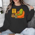 Pickle Reading Books Bookworm Teacher Librarian Kids Retro Unisex Sweatshirt, funny design Pickle Reading Books Bookworm Teacher Librarian Kids Retro Unisex Sweatshirt, funny design