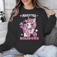 Pink Unicorn Spanish Teacher Regalos Para Bilingue Teacher Unisex Sweatshirt, funny design
