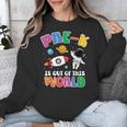 Pre-K Student Teacher Astronaut Space Back To School Unisex Sweatshirt, funny design