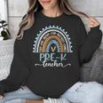 Pre-K Teacher Leopard Boho Rainbow Back To School Unisex Sweatshirt, funny design Pre-K Teacher Leopard Boho Rainbow Back To School Unisex Sweatshirt, funny design