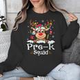 Pre-k Teacher Squad Reindeer Teacher Christmas Unisex Sweatshirt, funny design