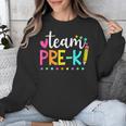 Pre-k Team Pencil Teacher Student Back To School Girls Unisex Sweatshirt, funny design