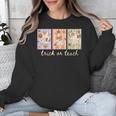 Preppy Goose Teacher Trick Or Teach Halloween Teacher Goose Unisex Sweatshirt, funny design