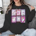 Preppy Spooky Teacher Halloween Ghost Coquette Bow Autumn Unisex Sweatshirt, funny design Preppy Spooky Teacher Halloween Ghost Coquette Bow Autumn Unisex Sweatshirt, funny design