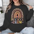 Preschool Crew Cute Leopard Rainbow Back To School Teachers Unisex Sweatshirt, funny design Preschool Crew Cute Leopard Rainbow Back To School Teachers Unisex Sweatshirt, funny design