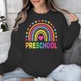 Preschool Rainbow Girls Boys Kids Teacher Back To School Unisex Sweatshirt, funny design Preschool Rainbow Girls Boys Kids Teacher Back To School Unisex Sweatshirt, funny design