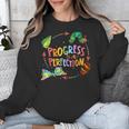 Progress Over Perfection Caterpillar Teacher Back To School Unisex Sweatshirt, funny design Progress Over Perfection Caterpillar Teacher Back To School Unisex Sweatshirt, funny design