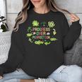 Progress Over Perfection Frog Back To School Teacher Unisex Sweatshirt, funny design