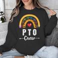 PTO Crew Parent School Volunteer Board Mom Parent Teacher Unisex Sweatshirt, funny design