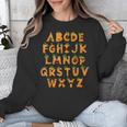 Pumpkin ABC Halloween Alphabet Costume School Teacher Kids Unisex Sweatshirt, funny design Pumpkin ABC Halloween Alphabet Costume School Teacher Kids Unisex Sweatshirt, funny design