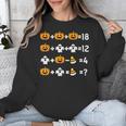Pumpkin Ghost Equation Math Teacher Halloween Costume Unisex Sweatshirt, funny design