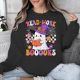 Read More Books Ghost Reading Book Teacher Halloween Unisex Sweatshirt, funny design