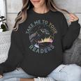 Take Reading English Teacher Library Alien Space T-S Tie Dye Unisex Sweatshirt, English Teacher Gifts, funny design Take Reading English Teacher Library Alien Space T-S Tie Dye Unisex Sweatshirt, English Teacher Gifts, funny design