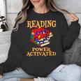 Reading Super Power Activated Superhero Teacher Or Student Men Women Girls Kids Unisex Sweatshirt, Super Teacher Gifts, funny design Reading Super Power Activated Superhero Teacher Or Student Men Women Girls Kids Unisex Sweatshirt, Super Teacher Gifts, funny design