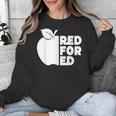 Red For Ed Teacher Support Public Education For Men Women Kids Unisex Sweatshirt, funny design Red For Ed Teacher Support Public Education For Men Women Kids Unisex Sweatshirt, funny design