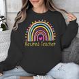 Retired Teacher Rainbow Unisex Sweatshirt, funny design Retired Teacher Rainbow Unisex Sweatshirt, funny design