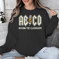 Retro Abcd Teacher Novelty Back To School Teacher Unisex Sweatshirt, funny design Retro Abcd Teacher Novelty Back To School Teacher Unisex Sweatshirt, funny design