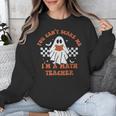Retro You Can't Scare Me I'm A Math Teacher Cute Ghost Women Unisex Sweatshirt, funny design