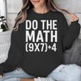 Retro Do The Math Teacher For Men Women Kid Boy Girl Unisex Sweatshirt, funny design