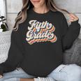 Retro Sunset Fifth Grade Teacher & Student Back To School Unisex Sweatshirt, funny design Retro Sunset Fifth Grade Teacher & Student Back To School Unisex Sweatshirt, funny design