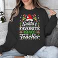 Santa's Favorite Dance Teacher Shirt Christmas Pajama Unisex Sweatshirt, funny design Santa's Favorite Dance Teacher Shirt Christmas Pajama Unisex Sweatshirt, funny design