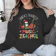 Santa's Favorite Music Teacher Christmas Santa Hat Matching Unisex Sweatshirt, funny design Santa's Favorite Music Teacher Christmas Santa Hat Matching Unisex Sweatshirt, funny design