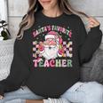 Santa's Favorite Teacher Groovy Christmas Teacher Boys Girls Unisex Sweatshirt, Groovy Teacher Gifts, funny design Santa's Favorite Teacher Groovy Christmas Teacher Boys Girls Unisex Sweatshirt, Groovy Teacher Gifts, funny design
