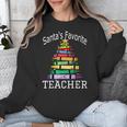 Santa's Favorite Teacher Idea For Christmas Teachers Unisex Sweatshirt, funny design Santa's Favorite Teacher Idea For Christmas Teachers Unisex Sweatshirt, funny design