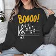 Scary Key Signature Boo Music Halloween Musician Teacher Men Women Unisex Sweatshirt, funny design
