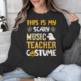 This Is My Scary Music Teacher Halloween Costumes Pajama Unisex Sweatshirt, funny design