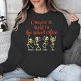 School Office Clerk Creepin' It Real HALLOWEEN Teacher Shirt Unisex Sweatshirt, funny design