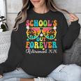 School's Out Forever Retirement 2026 Retro Retired Teacher Unisex Sweatshirt, funny design