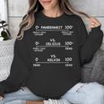 Science Teacher Engineering Temperature Scales Fahrenheit Vs Celsius Vs Kelvin Humorous -Adults - Small Short Sleeve Modern V-Neck Cotton Blend Machine Wash Unisex Sweatshirt, Science Teacher Gifts, funny design