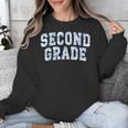 Second Grade Floral Blue Back To School 2nd Grade Teacher Unisex Sweatshirt, 2nd Grade Teacher Gifts, funny design Second Grade Floral Blue Back To School 2nd Grade Teacher Unisex Sweatshirt, 2nd Grade Teacher Gifts, funny design