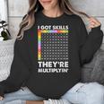 I Got Skills They'Re Multiplying Nerd Math Teacher Unisex Sweatshirt, funny design I Got Skills They'Re Multiplying Nerd Math Teacher Unisex Sweatshirt, funny design