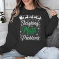 Sleighing Math Problem Xmas In Math Teacher Christmas Men Women Unisex Sweatshirt, funny design