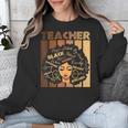 Smart Teacher Afro Girl Melanin African American Wowen Unisex Sweatshirt, funny design