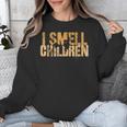 I SMELL CHILDREN Halloween Teacher Classroom I Teach Unisex Sweatshirt, funny design