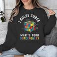 I Solve Cubes Speed Cubing Vintage Youth Math Teacher Unisex Sweatshirt, funny design